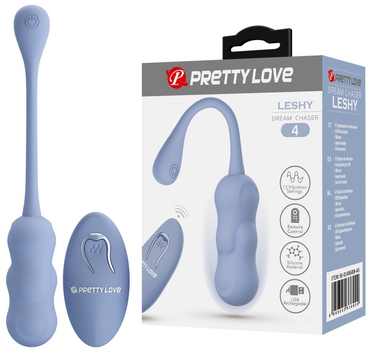 Виброяйцо Baile Pretty Love Leshy Dream Chaser 4 Blue с дистанционным управлением Голубое (BI-014868W-A5)(6959532336924)