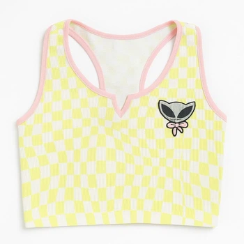Топ Primark 8716809 бело-желтый XS