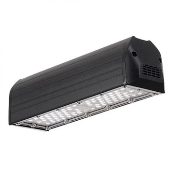 Светильник подвесной влагозащищенный LED 50W 6400K 4650Lm 100-265V IP65 80x290мм. черный ZEUGMA-50