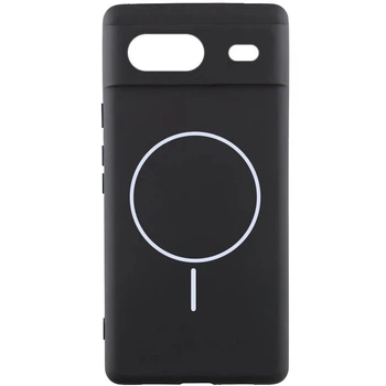 Протиударний чохол Silicone Cover Lakshmi Full Camera (AA) with MagFit для Google Pixel 7 Чорний / Black
