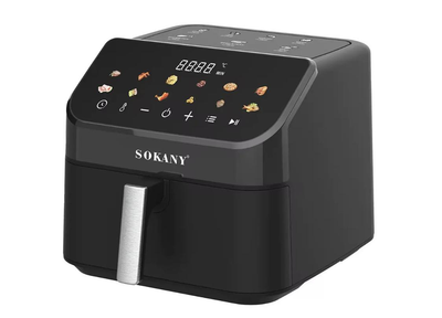Сенсорна Мультипіч Sokany SK-10070 аерогриль на 9.5 л аерофритюрниця 2000 Вт Чорний