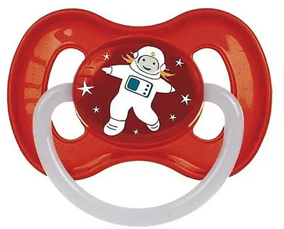 Пустушка латексна кругла від 6 до 18 місяців, червона - Canpol Babies Space (1319441-31102206)