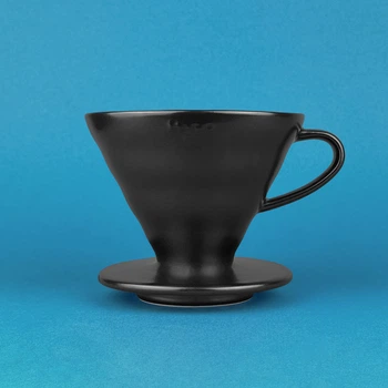 Пуровер Hario V60 02 керамический на 1-4 чашки черный vdc-02mb
