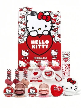 HELLO KITTY アルガンディープモイストセット Набор, 14 продуктов - Sheglam х Hello Kitty Full Collection Set