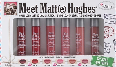 Набір рідких матових помад - TheBalm Meet Matt(e) Hughes® Special Delivery (lipstick/6x1,2ml) (1300341-27054290)