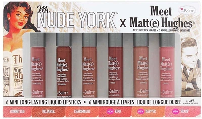 Мини-набор помад для губ - TheBalm Ms. Nude York x Meet Matt(e) Hughes (lipstick/6x1.2ml) (1322628-27054271)