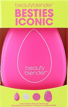 Набір - Beautyblender Besties Iconic Set (sponge/1pcs + soap/16g + cleans/mat/1pcs + bag) (1331484-29140404)