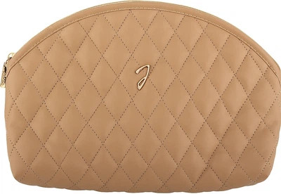 Косметичка стеганая, A6112VT CUO, коричневая - Janeke Large Quilted Pouch leather color (1202246-27063437)
