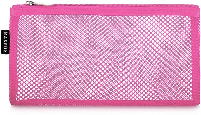 Косметичка дорожня, рожева "Pink mesh", 22 х 10 см - MAKEUP (837476-27060144)