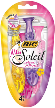 Набір бритв без змінних картриджів BIC Miss Soleil Colour Collection 4шт (651917-563271-2)