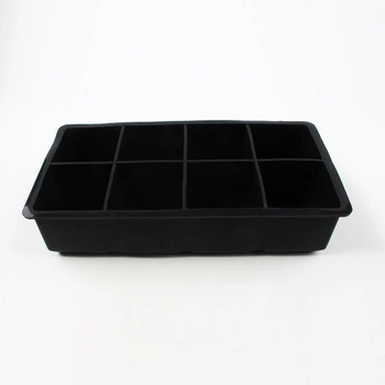 Форма для льда силиконовая Ice Кубики 8 ячеек 21x11.5x5 см Черный (C051352)