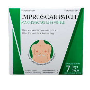 Медичні силіконові пластирі Improscar Patch для збільшення грудей і лікування рубців і шрамів 4 шт