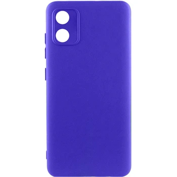 Чехол TPU GETMAN Liquid Silk Full Camera для Motorola Moto E13 Синий / Iris
