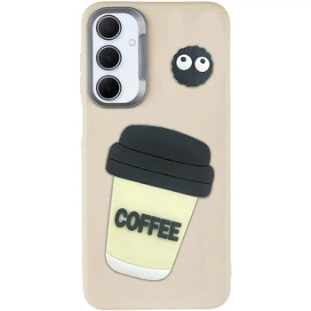 Чехол Накладка CaseIT Leather Toys для Samsung Galaxy A36 5G / A56 5G Coffee / Sand