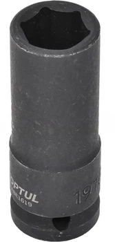 Головка торцевая ударная, длинная Toptul 6-гранная 1/2" 19 мм (KABE1619)