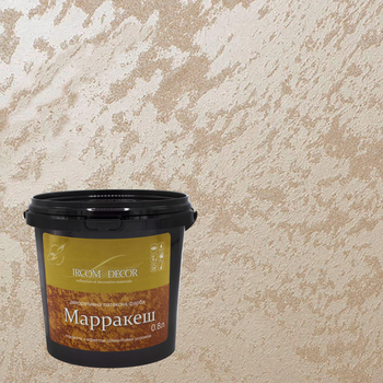 Краска декоративная ИРКОМ "МАРРАКЕШ", 0,8 л, белый