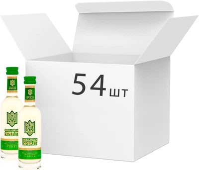Настойка Ukrainian Spirit зубровка 0.05 л 38% х 54 шт (4820261821437)