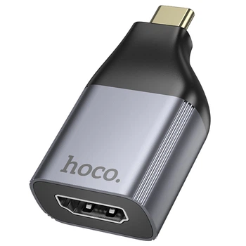 Перехідник HOCO UA33 (USB-C to HDTV) 4K 60 Гц для ноутбуків, планшетів та смартфонів Сірий