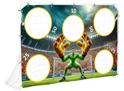 Bramka piłkarska EcoToys treningowa + mata celnościowa 180 x 122 cm (5903769975914)