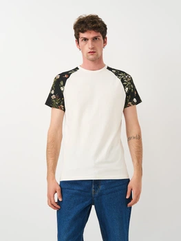 Футболка H&M XXL кремовый принт 12051047869