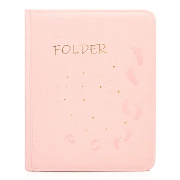 Папка для детских документов ТЕКО Звездочка екокожа А4 розовая