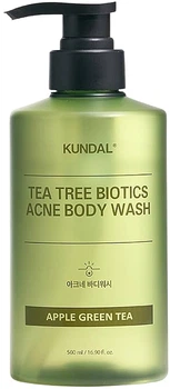 Гель для душа "Зеленое яблоко и чай" - Kundal Tee Tree Bioticts Acne Body Wash Apple Green Tea 500ml (500ml) (1218683-243709235-2)