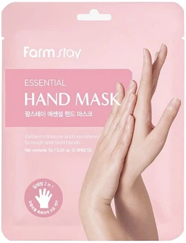 Маска рукавички для рук з гіалуроновою кислотою та медом - Farm Stay Essential Hand Mask 14g (14g) (1236393-1483788169-2)