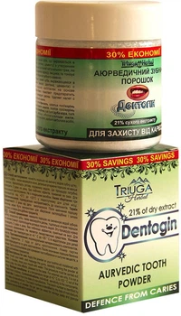 Аюрведический зубной порошок для защиты от кариеса Triuga Herbal 65g (65 г) (745018-670069-2)
