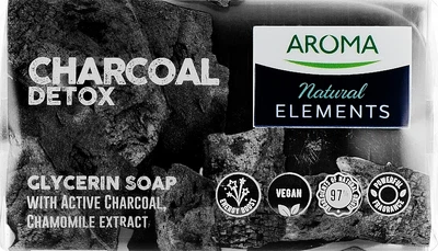 Мило з активованим вугіллям - Aroma Charcoal Detox Glycerin Soap 100g (100g) (1244231-1461737493-2)