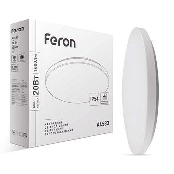 Светодиодный накладной светильник Feron AL533 20Вт 6500K белый