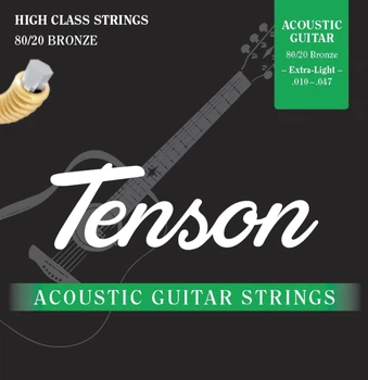 Струни для акустичної гітари Tenson 80/20 Bronze, 10-47 (G-F600600)
