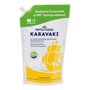 Рідке мило з ромашкою KARAVAKI, дой-пак 900 мл