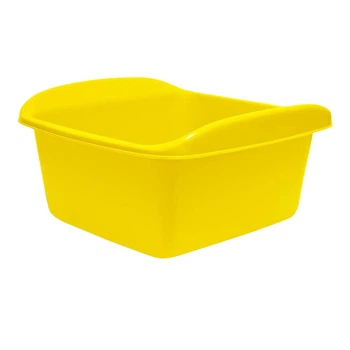 Таз SoloPlast з квадратними ручками 10 літрів ТК-010 Жовтий
