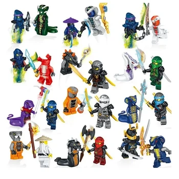 Большой набор фигурки человечки ниндзя Ninjago 24 штуки, конструктор Ниндзяго