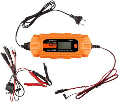 Зарядний пристрій NEO Tools 4 A 70 Вт 3 - 120 Ач для кислотних / AGM / GEL акумуляторів 11-891-1 (5907558495126)