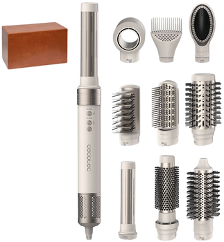 Фен-щетка Cecotec Bamba CermicCare AirGlam 10 в 1 Champagne