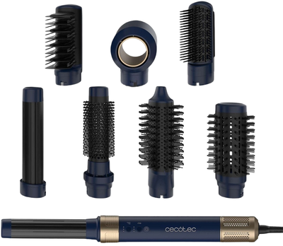 Фен-щітка Cecotec Bamba CeramicCare AirGlam 8 в 1 Blue