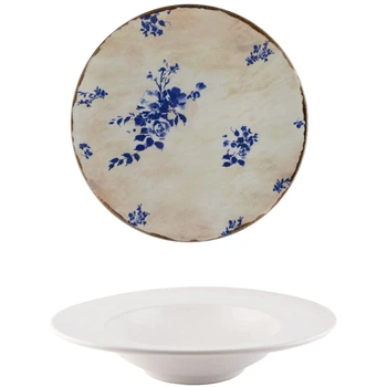 Тарілка для пасти Mesa Off White Flower Vintage A 27 см (FF0890501903)
