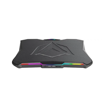 Підставка під ноутбук Gaming Cooling Pad CP4040 з підсвіткою RGB, 6 вентиляторів, 9-17 дюймів, чорна