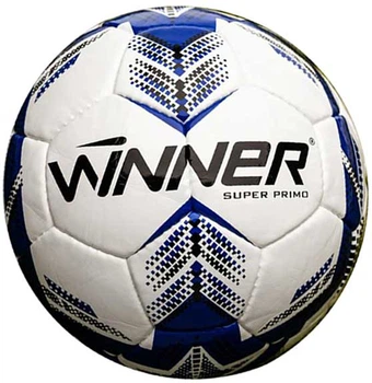 Футбольний м'яч Winner Super Primo, розмір 5, ламінована синтетична шкіра (поліуретан), латексна камера, вага 420–440 г, для тренувань та змагань.(OB_407E69365BB6)