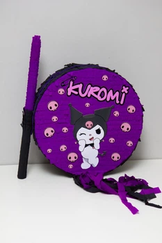 Піньята кругла "KUROMI", 40 см + біта