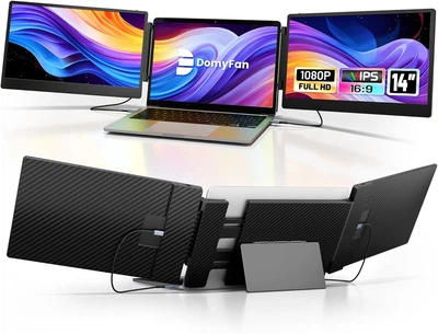 Портативный монитор 14" Domyfan S3 Full HD IPS 60 Гц