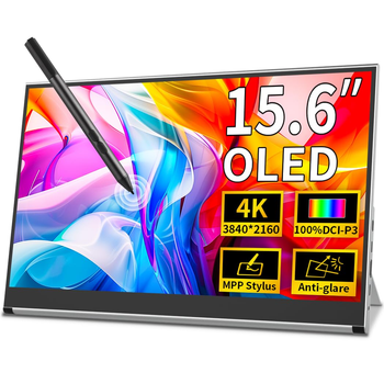 Монитор портативный сенсорный 15.6" Magedok 4K OLED 60 Гц Б/В