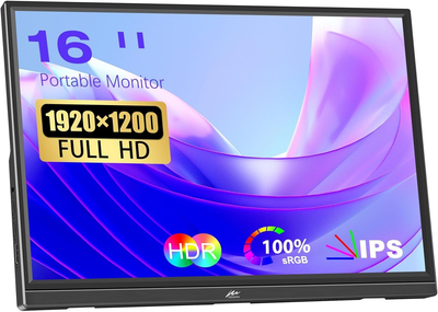 Монитор портативный 16" Kenowa HD160 Full HD IPS 60 Гц