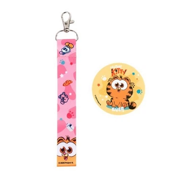 Набір бейдж на липучці та брелок-підвіска Kite Garfield, 2 шт. (GF25-3010)