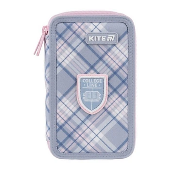 Пенал твердый Kite College Line Girl, 2 отдел., без наполнения (K25-623-1)