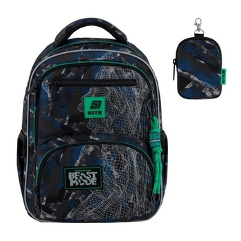 Рюкзак школьный ортопедический Kite Education Beast Mode, для мальчиков, черный (K25-773M-3)