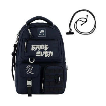 Рюкзак школьный для подростка Kite Education Teens, для мальчиков, синий (K25-2587M-2)