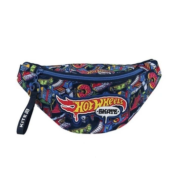 Сумка на пояс бананка детская Kite Kids Hot Wheels Skate, для мальчиков, синий (HW25-2577)