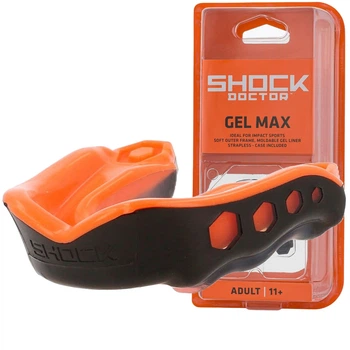 Капа Shockk Doctor Gel Max доросла (вік 11+) Black/Orange (art. 6230-BK/OR-AD)